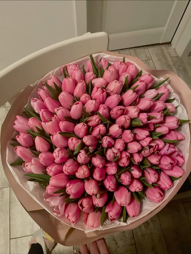 Pembe Lüks Lale Buketi