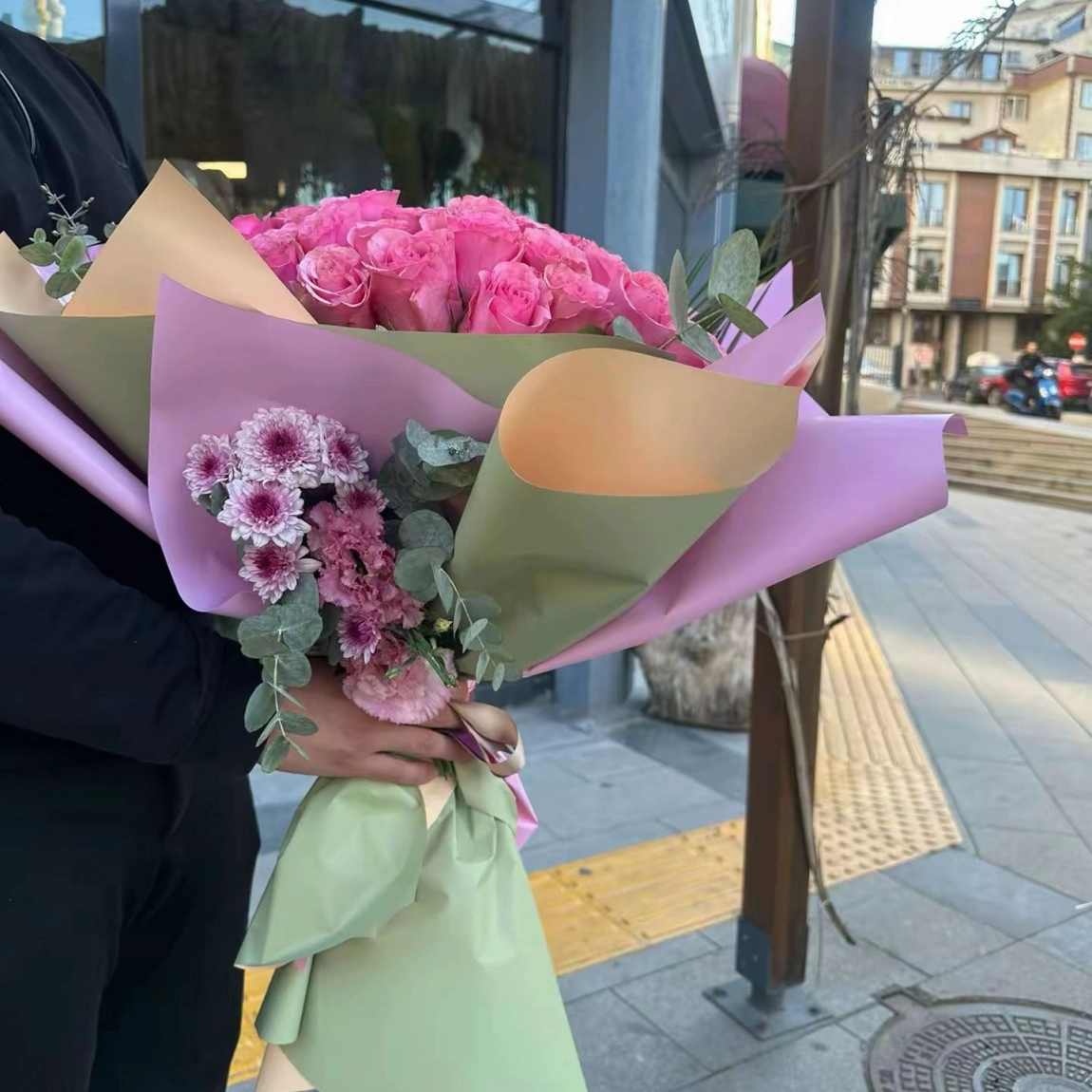 Premium Pink Rose Elegance Bouquet